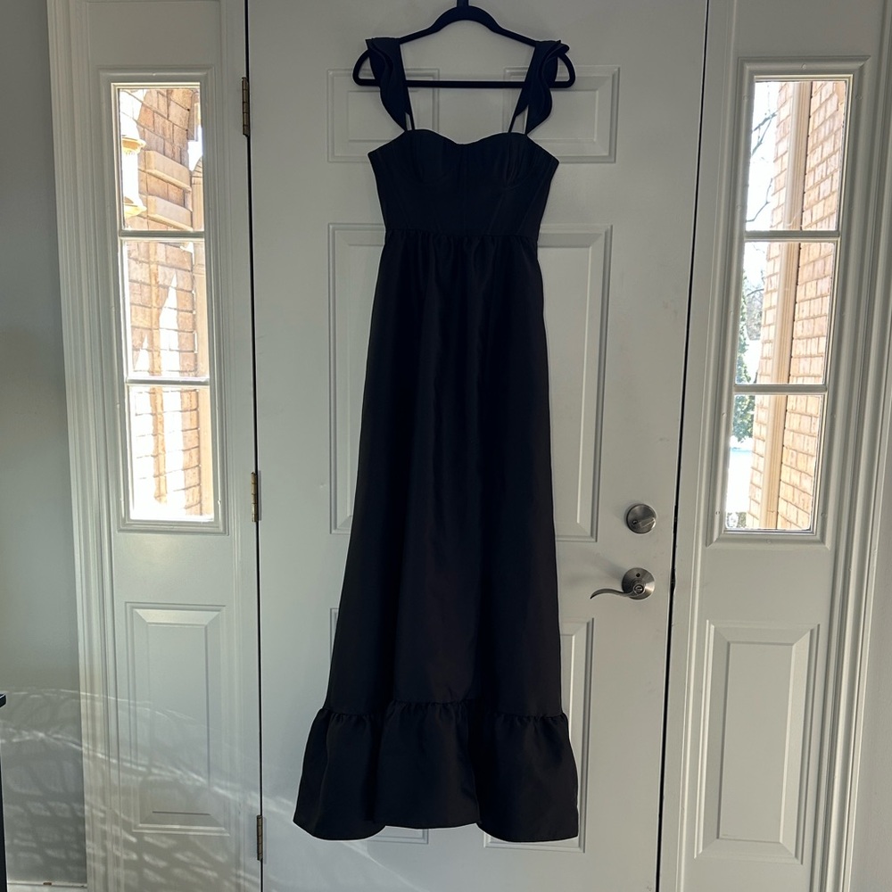 Elegant Black Women's Bridesmaid / Formal Dress